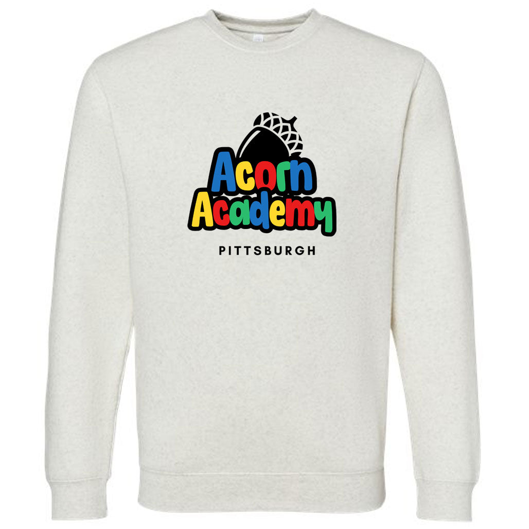 Acorn Academy Classic Logo Sweatshirt Natural Heather - Adults + Youth