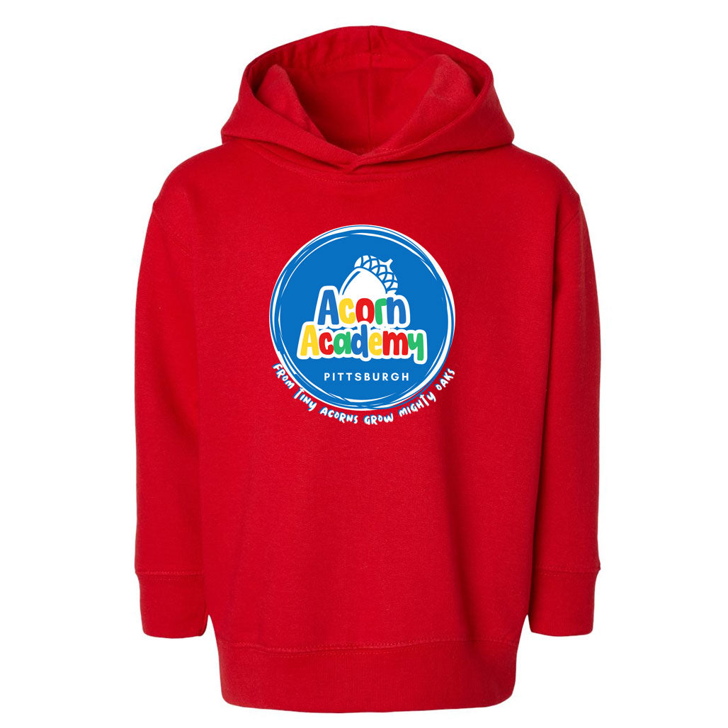 Acorn Academy Logo Hoodie Red - Adults + Youth