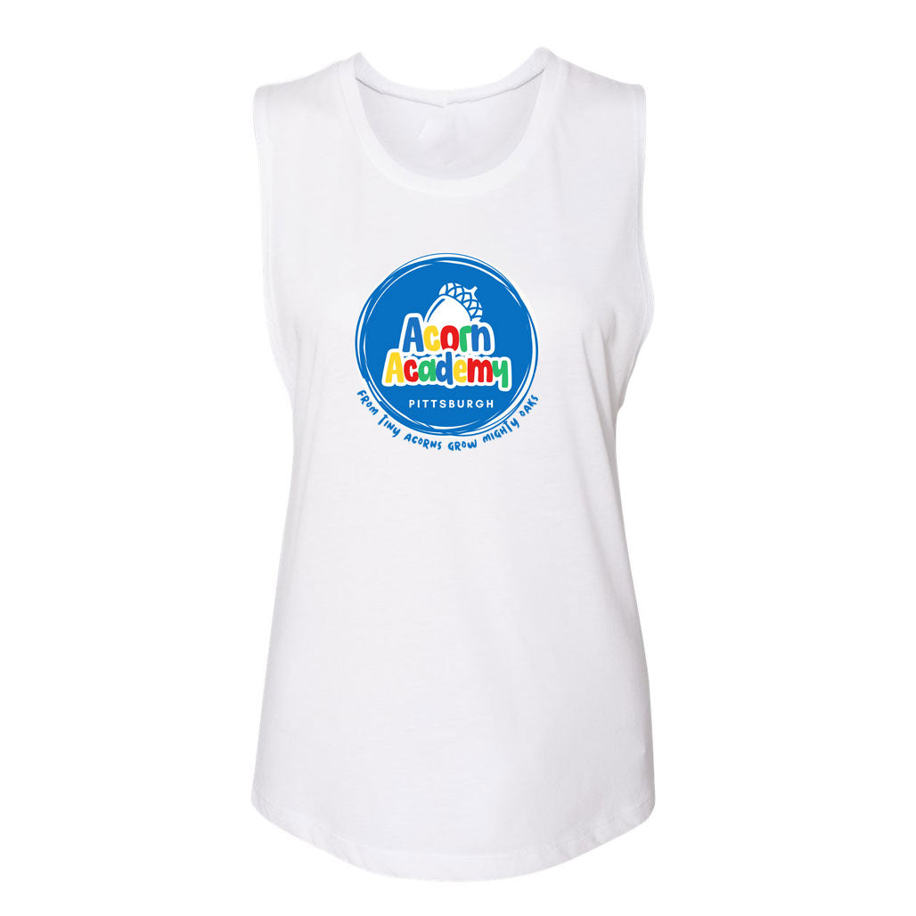 Acorn Academy Logo Tank White - Adults