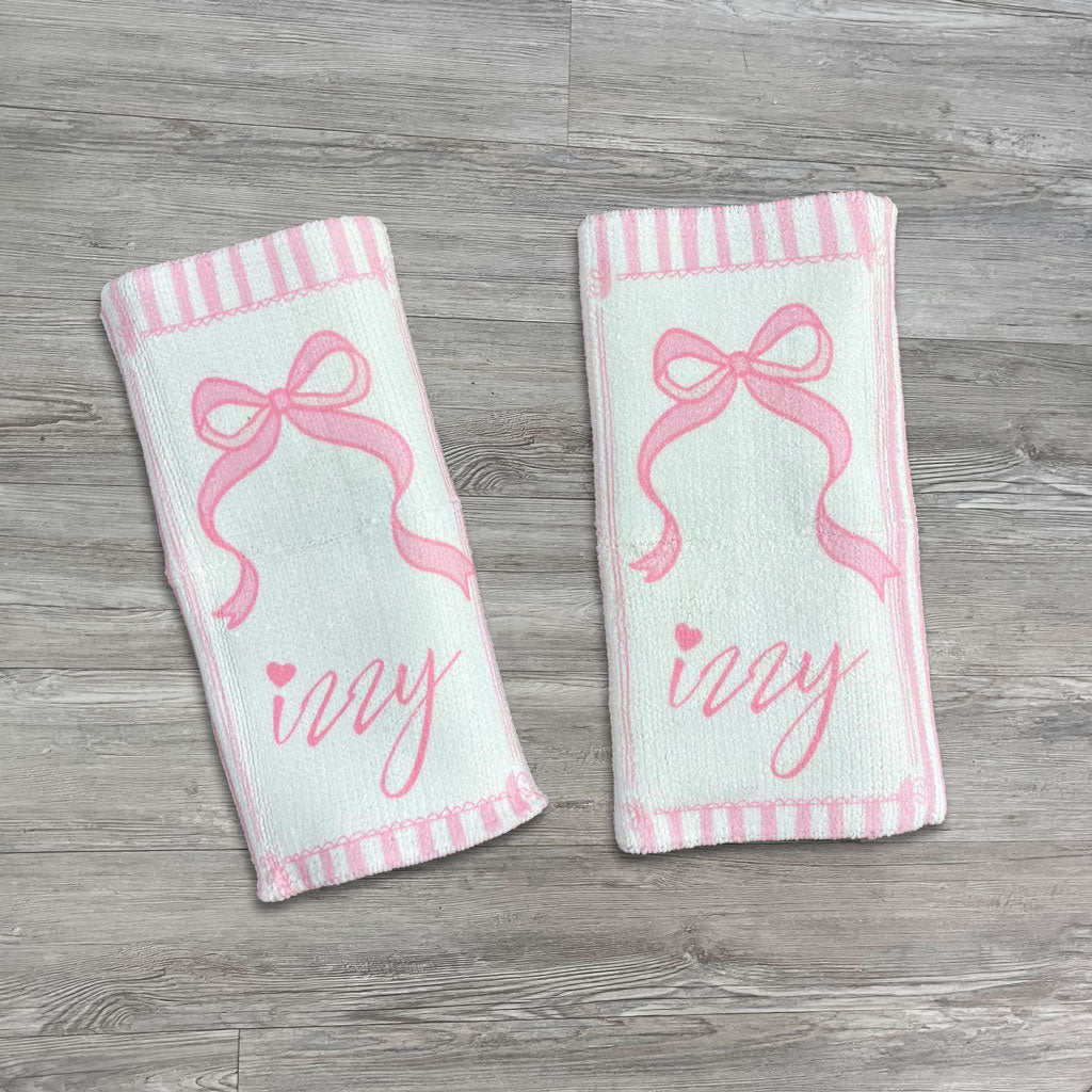 Gymnastics Coquette Bow Wristbands - Personalized
