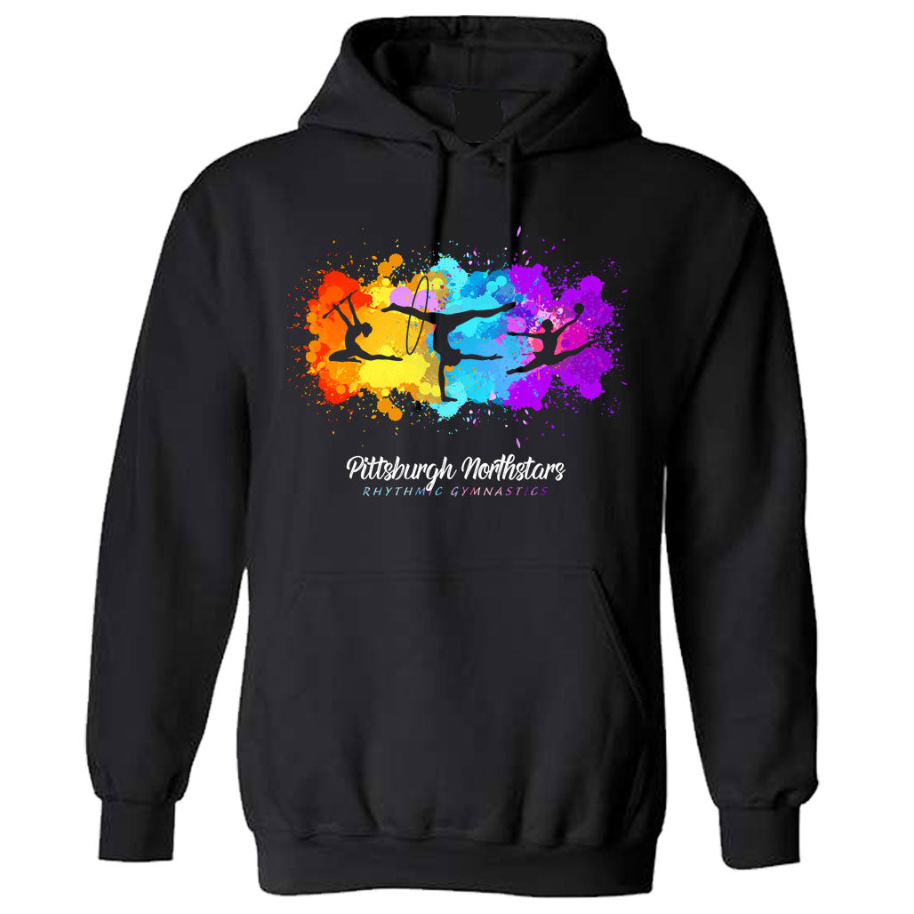 Pittsburgh Northstars Rhythmic Paint Splatter Hoodie