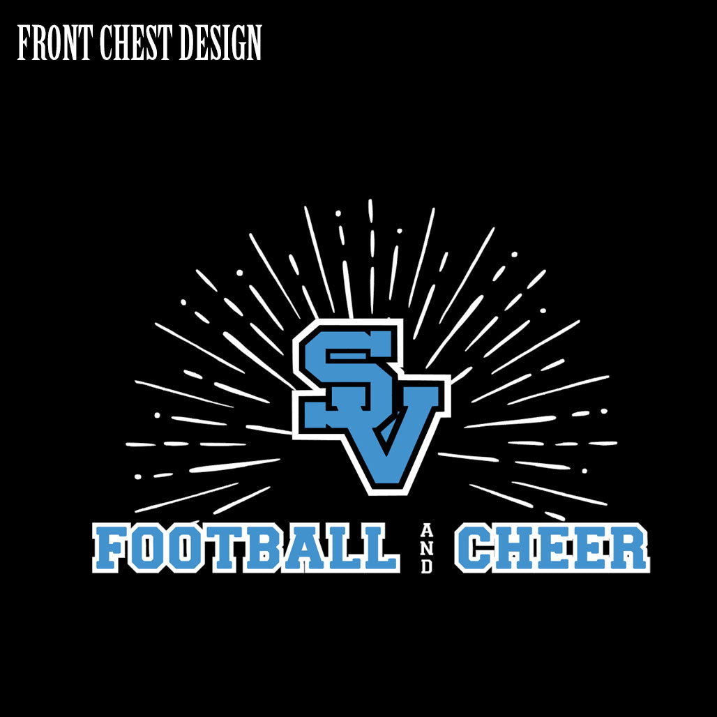 Raiders Cheer & Football Starburst Tee - Black