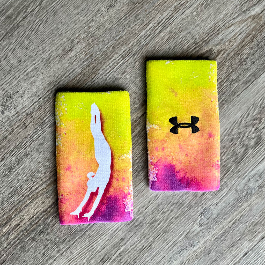 Gymnastics Double Wide Wristbands - Personalized