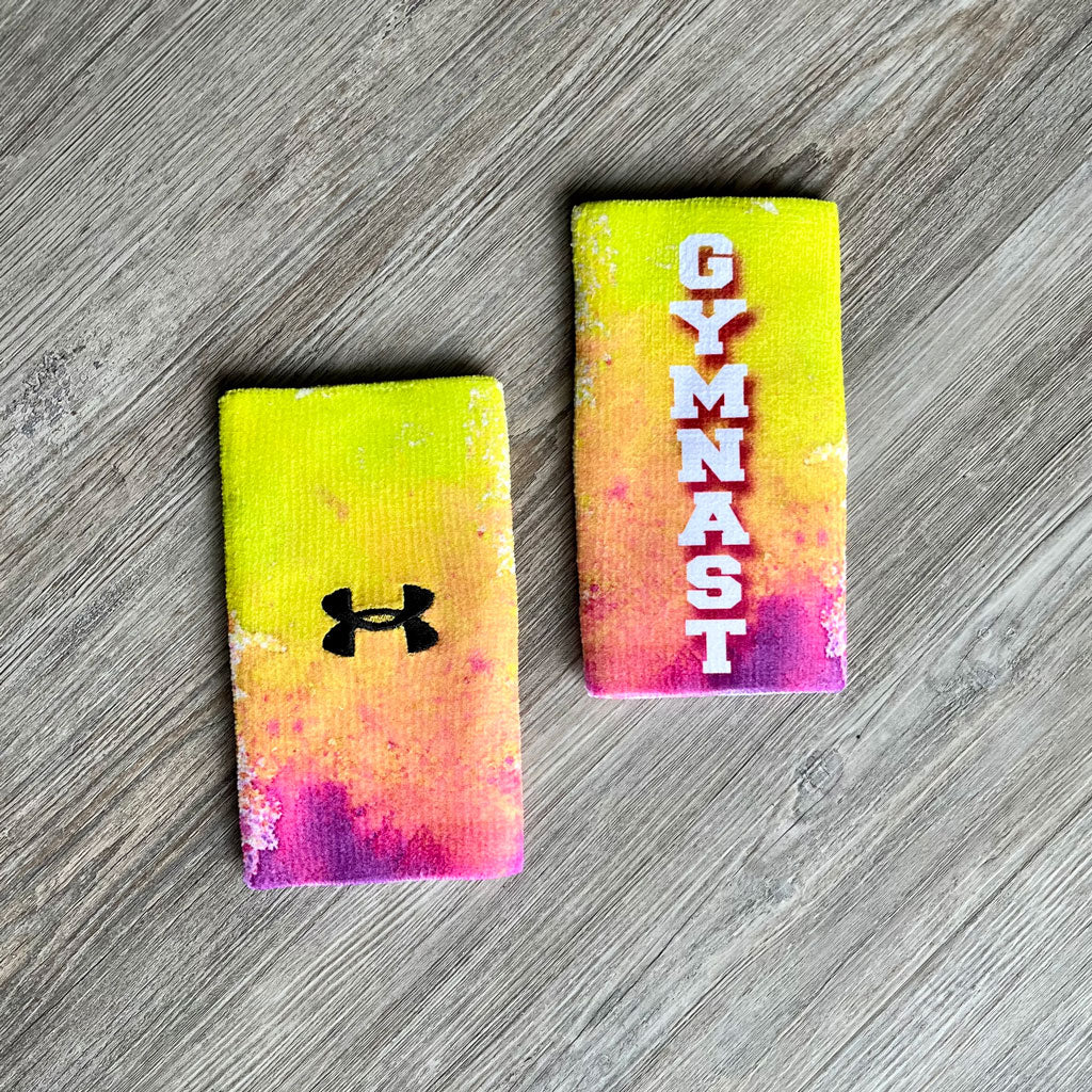 Gymnastics Double Wide Wristbands - Personalized
