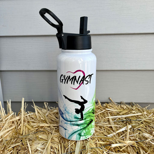 Gymnast Water Bottle 32oz. Stainless Steel - Personalized