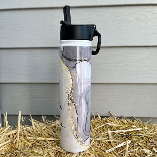 Gymnast Water Bottle 25oz. Skinny Stainless Steel - Personalized