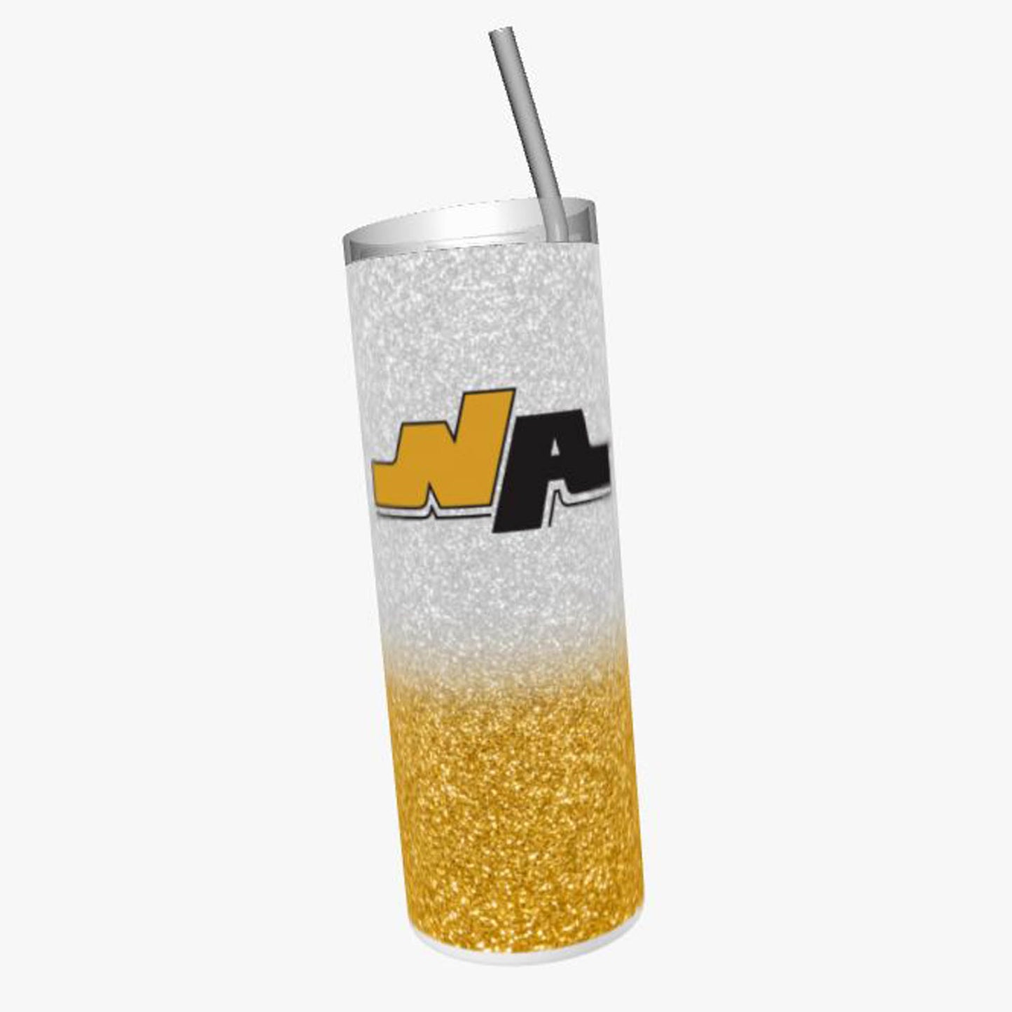 20oz glitter tumbler North Allegheny Tigers