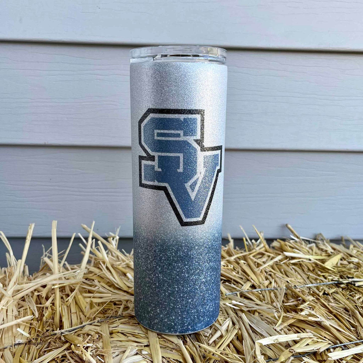 Raiders Glitter Tumbler