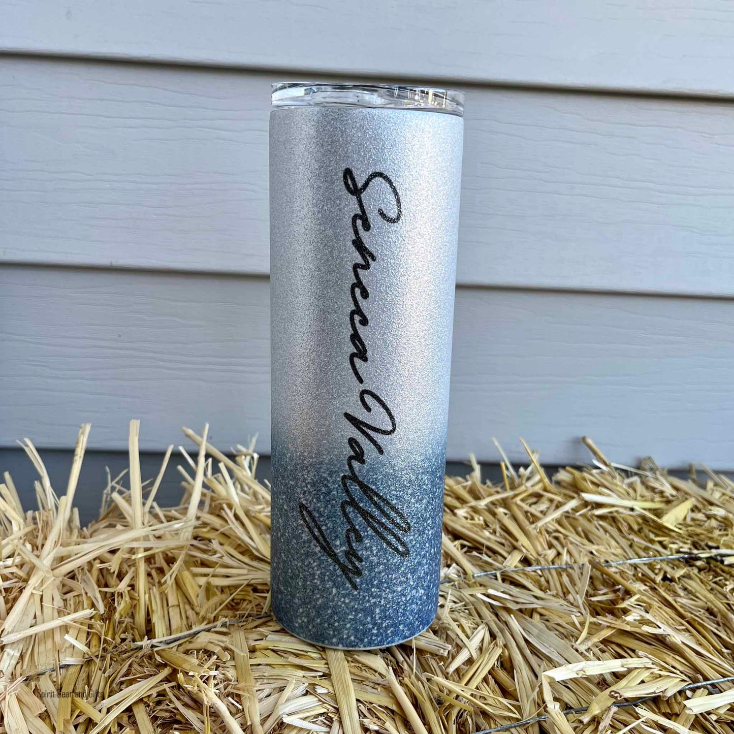 Raiders Glitter Tumbler