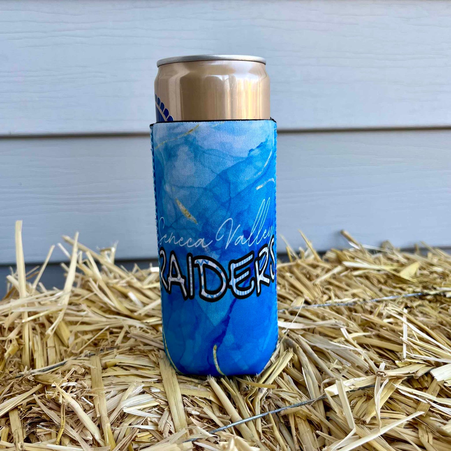 Raiders Geo Skinny Can Cooler