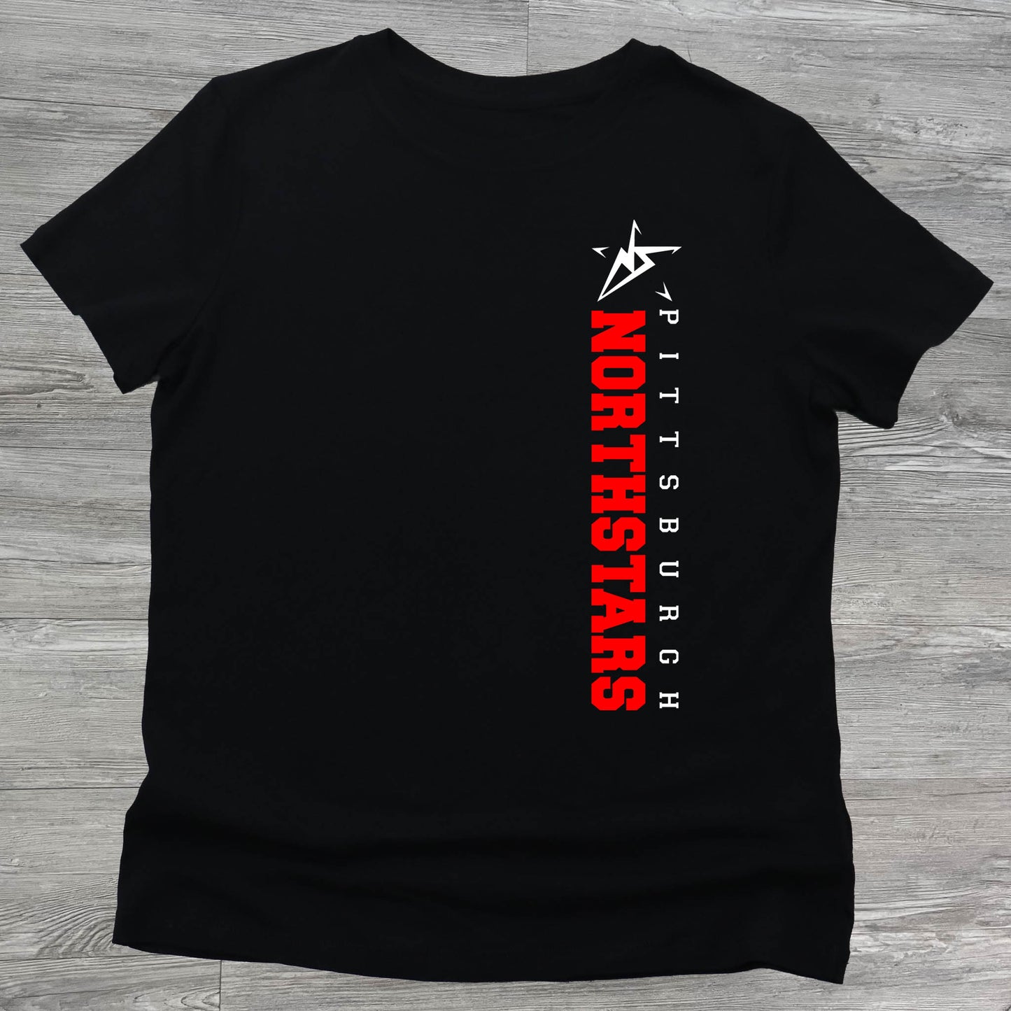 Pittsburgh Northstars Modern Vertical Logo