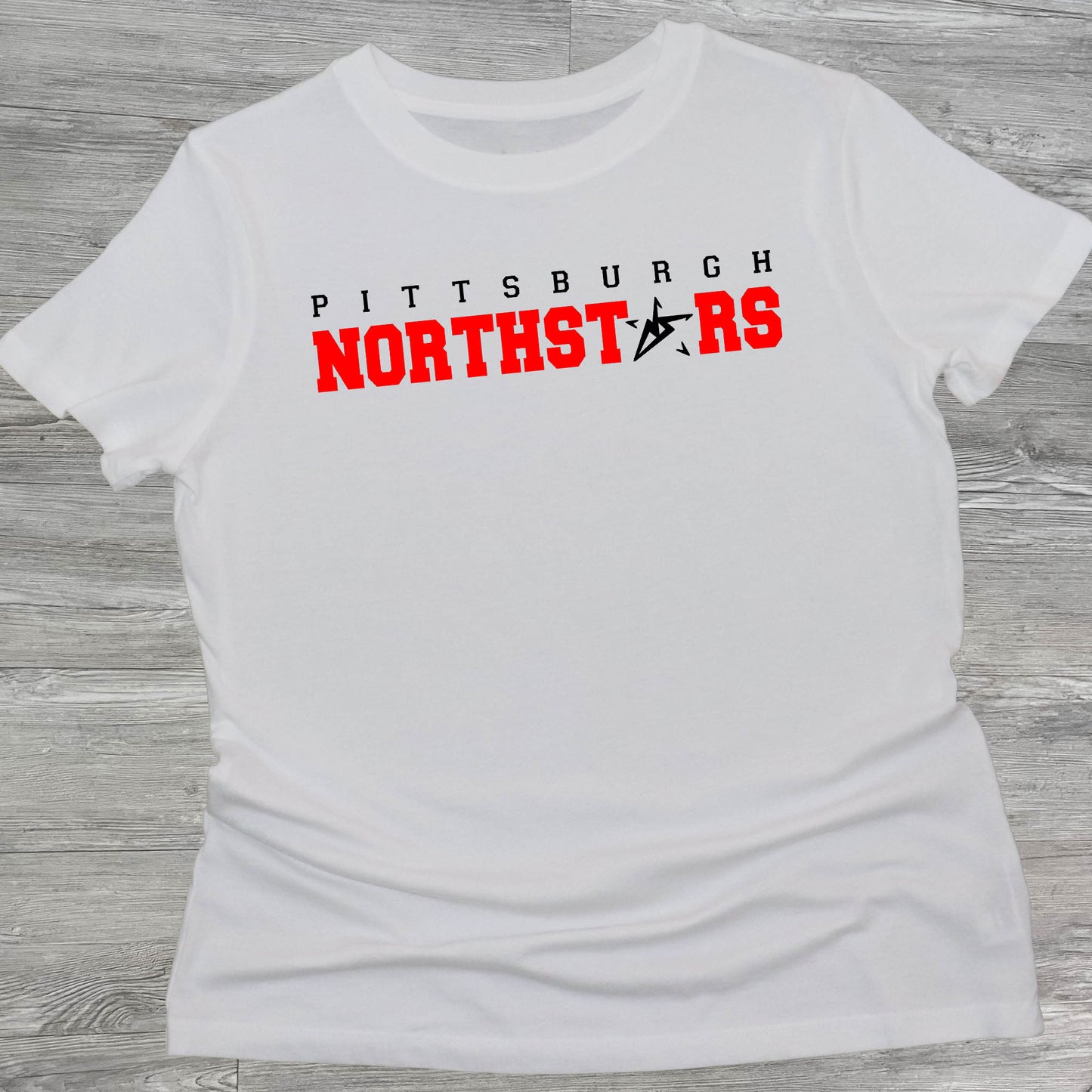 Pittsburgh Northstars White with Star in Northstars