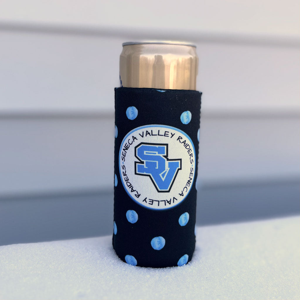 Raiders Polka Dot Skinny Can Cooler