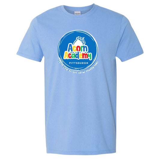 Acorn Academy Logo Tee Light Blue - Adults