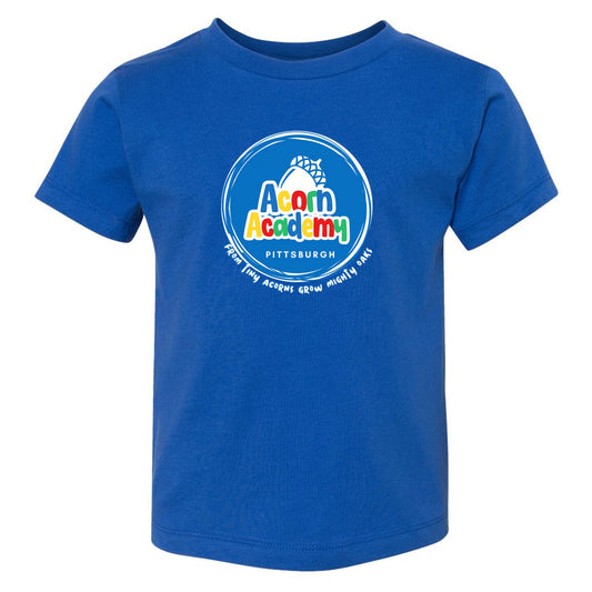 Acorn Academy Logo Tee Blue - Adults + Youth