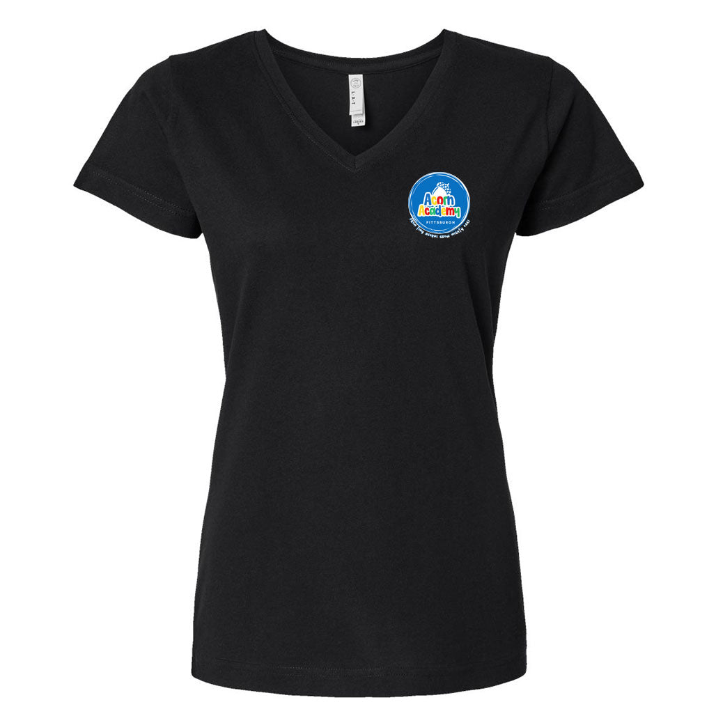 Acorn Academy Logo V-neck Black - Adults