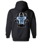 Raiders Player+Cheer Silhouette Hoodie - Football+Cheer - Black