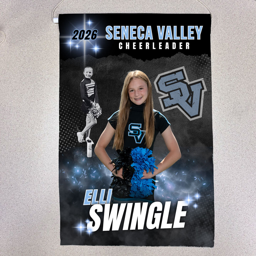 SV Cheer Personalized Banner Flag