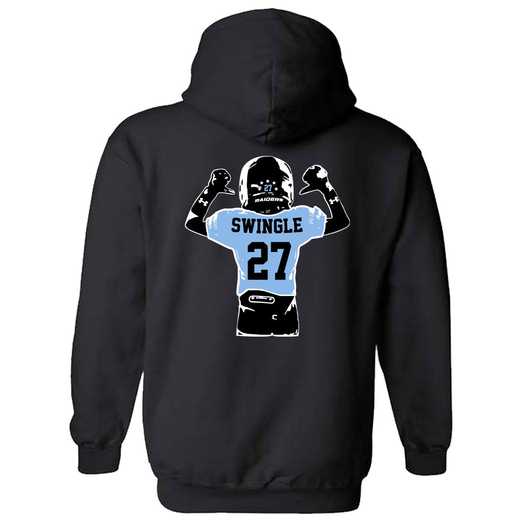 Raiders Player Silhouette Hoodie - Football - Black