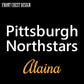 Pittsburgh Northstars Rhythmic Logo Full Zip Hoodie