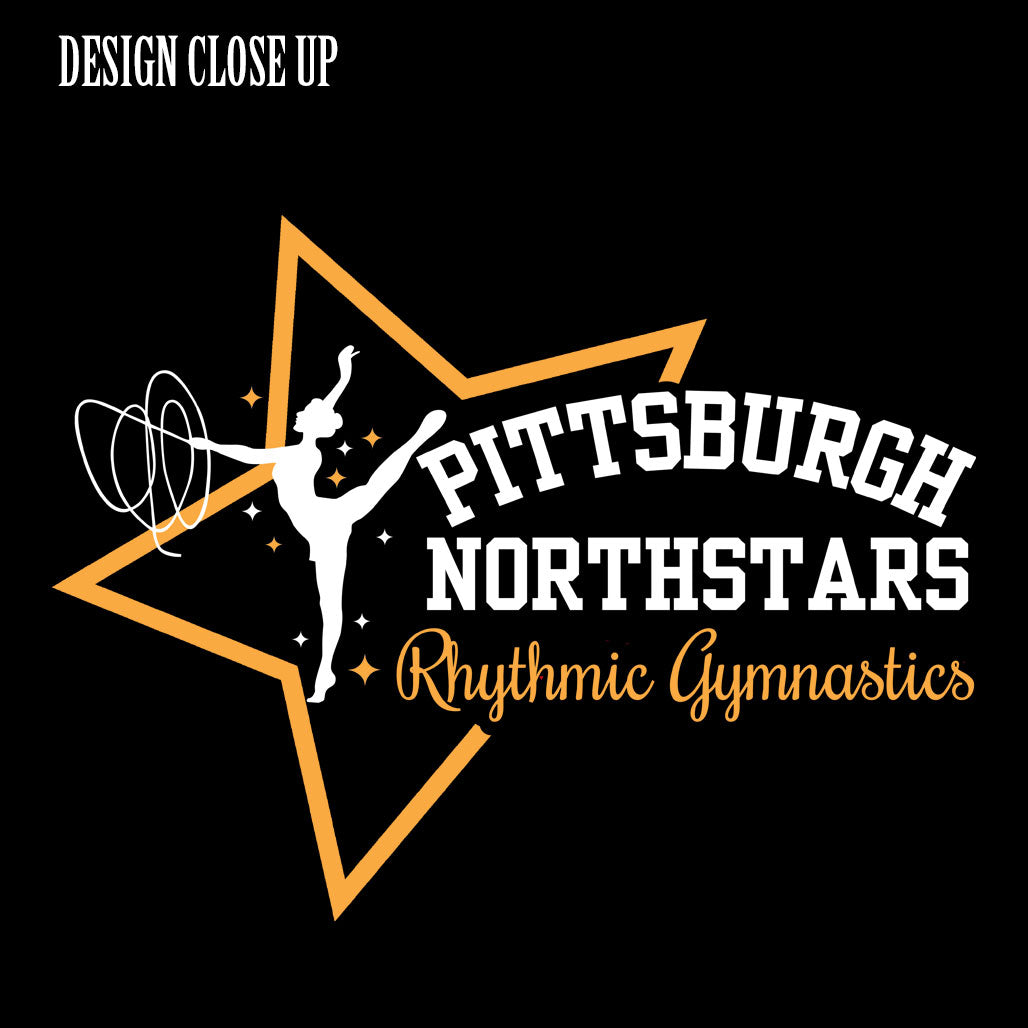 Pittsburgh Northstars Rhythmic Retro Star Crewneck Sweatshirt