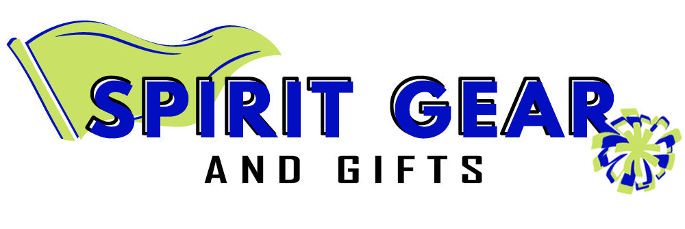 Spirit Gear and Gifts logo. Your go-to for custom shirts, hoodies, athletic shorts, sandals, water bottles, key chains, bags, picture frames, license plates, door hangar decor, clocks, bag tags and more. Teams, clubs and organizations.