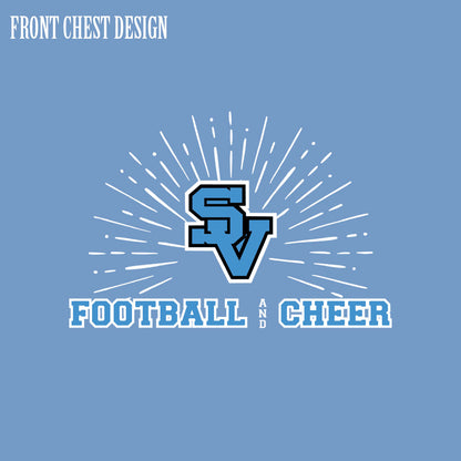 Raiders Cheer & Football Starburst Tee - Blue