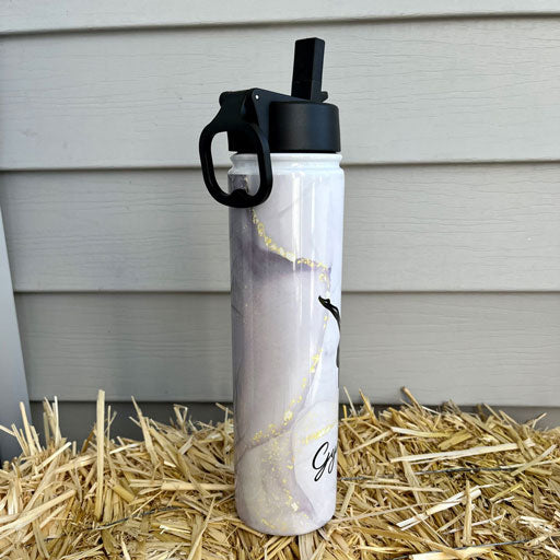 32oz. White Stainless Steel Water Bottle by Celebrate It™