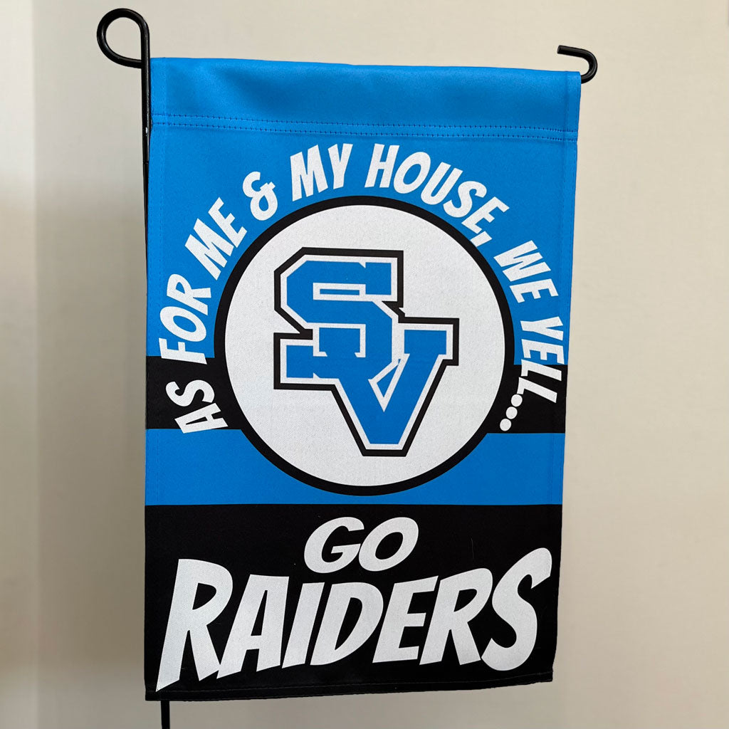 Raiders Me and My House Garden Flag