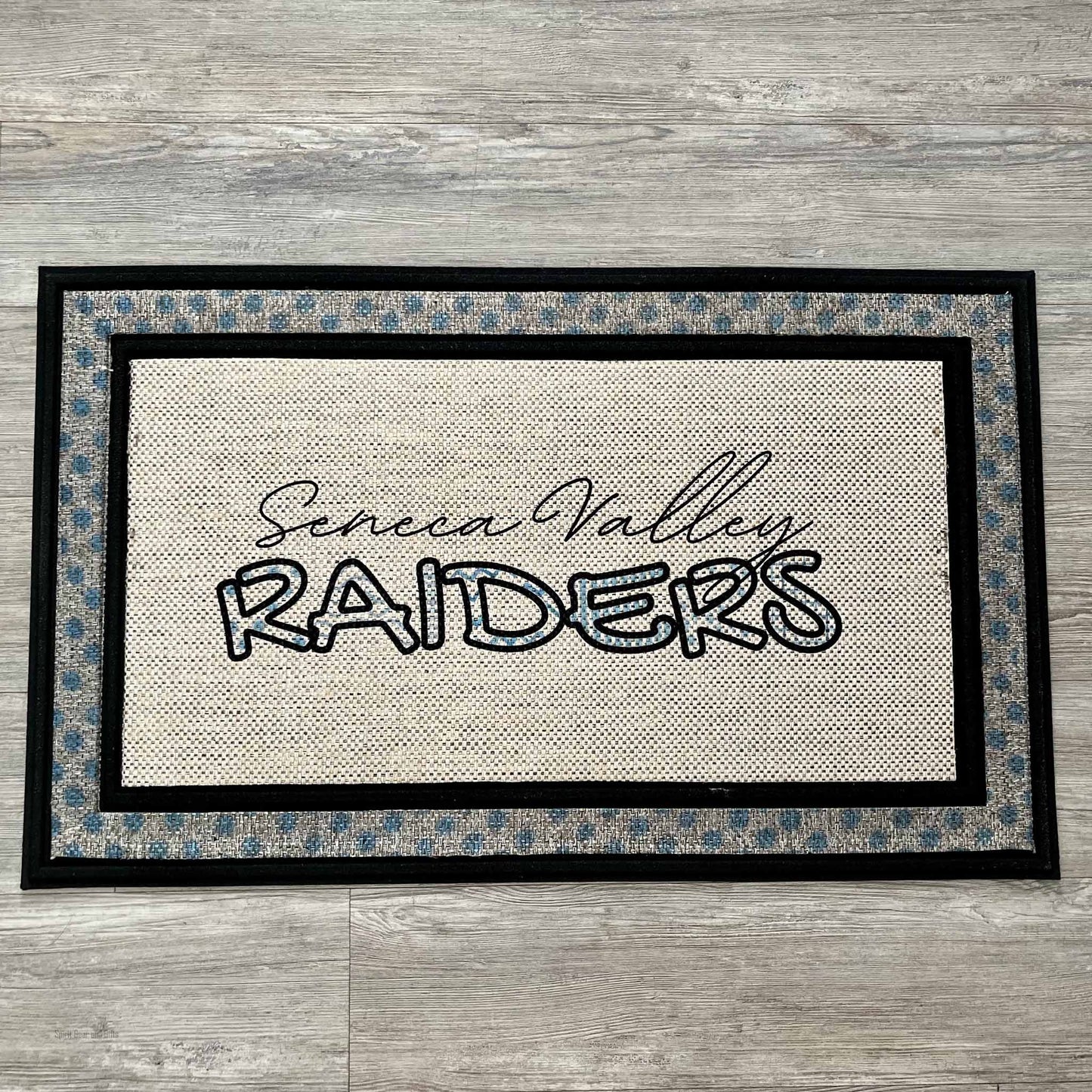 Raiders Door Mat with Rubber Backing