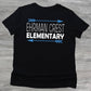 Black Ehrman Crest Elementary tshirt