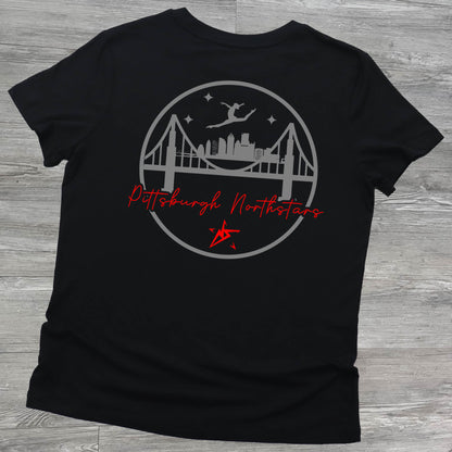 Pittsburgh Northstars Girl Gymnast Leaping over Bridge back